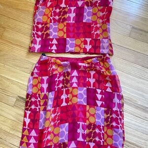 Vintage Anna Sui 100% silk set